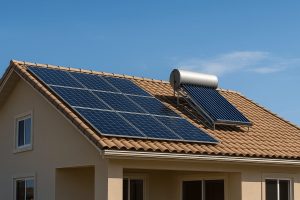 kết hợp máy nước nóng và hệ thống điện mặt trời